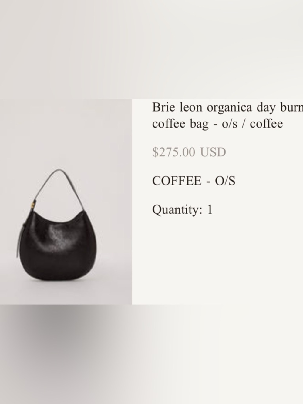 Women's Black Leather Hobo Shoulder Bag - Picture 2 of 13
